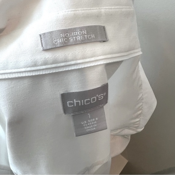 NWOT Chico’s White Button down shirt - Picture 5 of 5